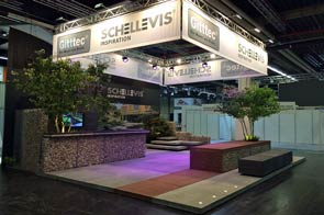 opbouw beursstand Schellevis Beton